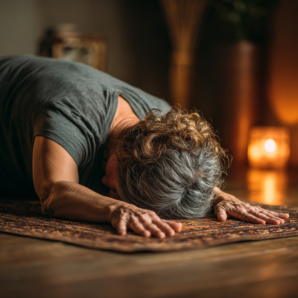 Інструктор демонструє вправу групі людей зрілого віку